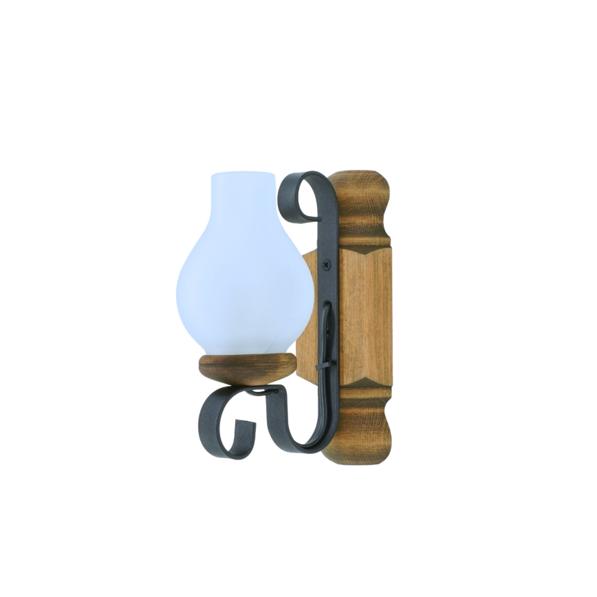 Sienas lampa RUSTIC 1xE14/40W/230V dižskābardis - FSC sertificēts