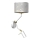 Sienas lampa SENSO 1xE27/40W/230V + 1xGU10/MR11/7W balta