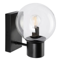 Sienas lampa SFERIO 1xE14/5W/230V melna/caurspīdīga