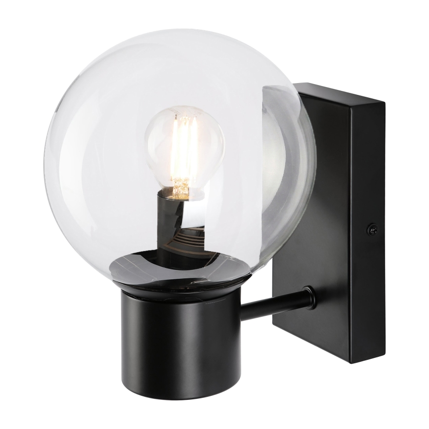 Sienas lampa SFERIO 1xE14/5W/230V melna/caurspīdīga