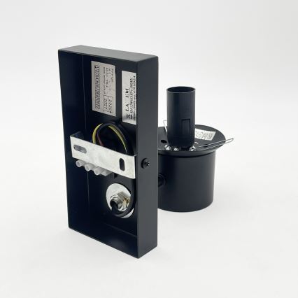 Sienas lampa SFERIO 1xE14/5W/230V melna/caurspīdīga