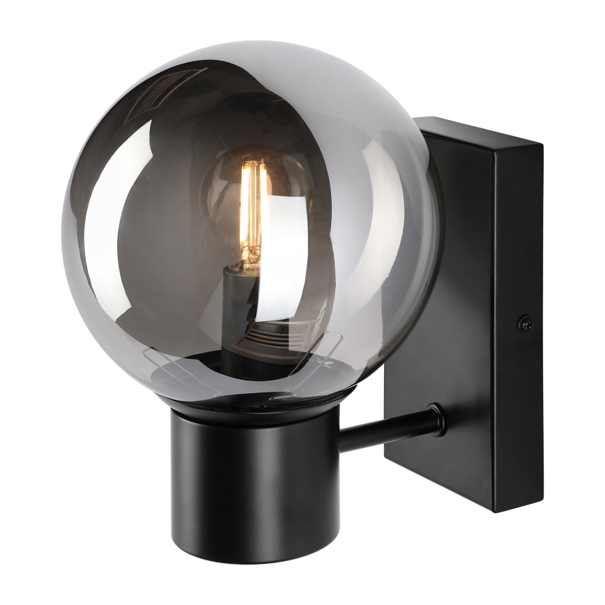 Sienas lampa SFERIO 1xE14/5W/230V melna/dūmakaina melna