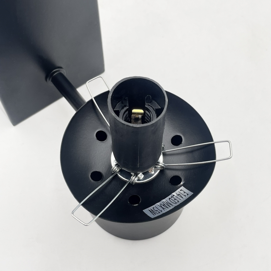 Sienas lampa SFERIO 1xE14/5W/230V melna/dūmakaina melna