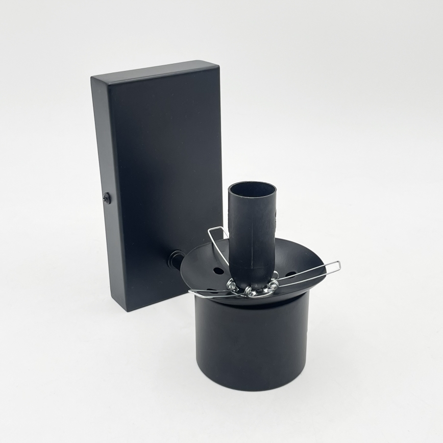 Sienas lampa SFERIO 1xE14/5W/230V melna/dūmakaina melna