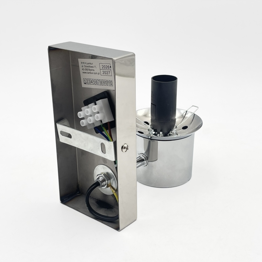 Sienas lampa SFERIO 1xE14/5W/230V spīdīgs hroms/caurspīdīgs