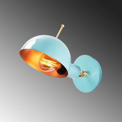 Sienas lampa SIVANI 1xE27/40W/230V zila
