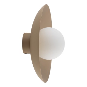 Sienas lampa SLATE 1xG9/8W/230V d. 28 cm bēša