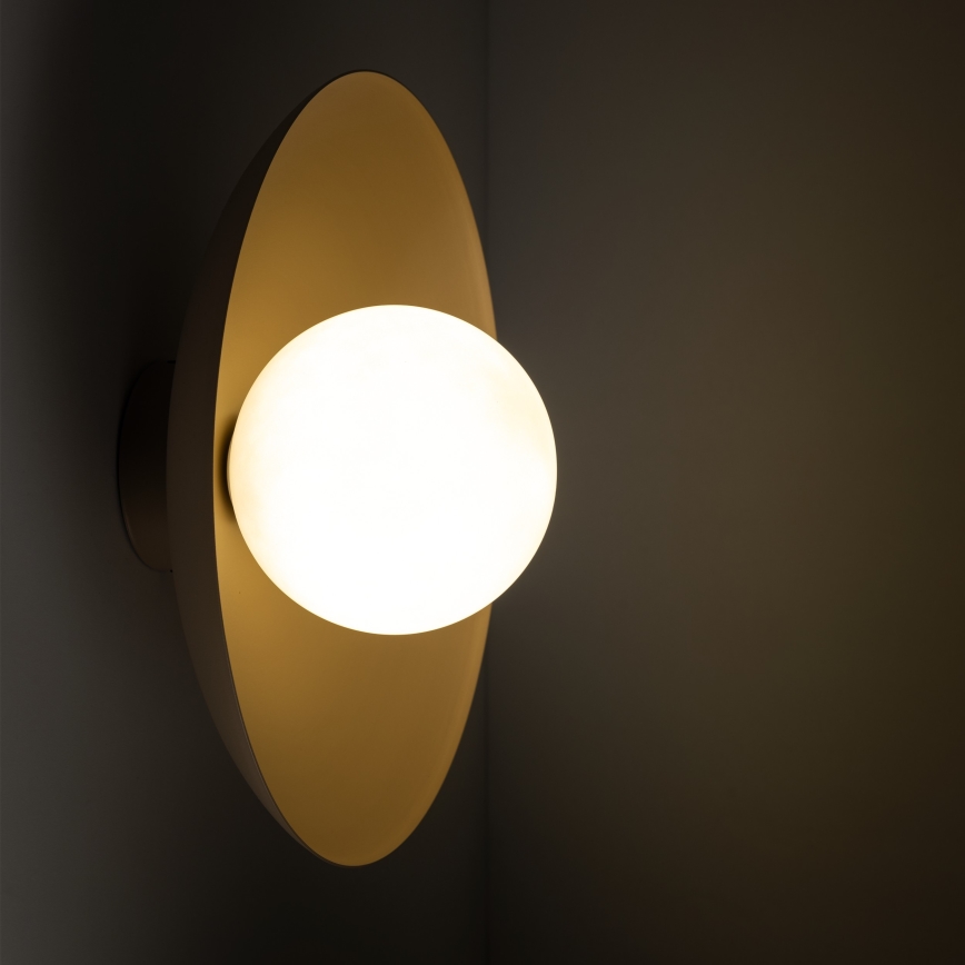 Sienas lampa SLATE 1xG9/8W/230V d. 28 cm bēša