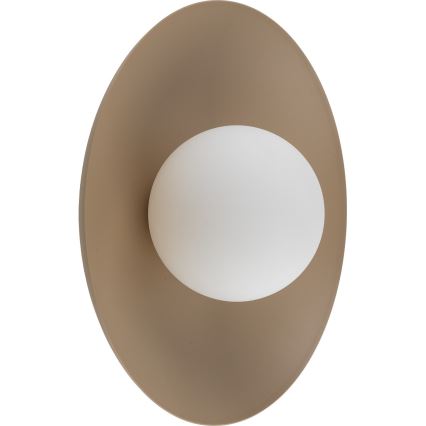 Sienas lampa SLATE 1xG9/8W/230V d. 28 cm bēša