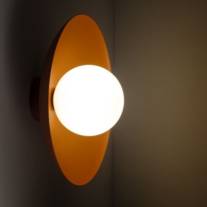 Sienas lampa SLATE 1xG9/8W/230V d. 28 cm ķieģelis
