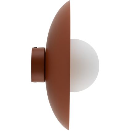 Sienas lampa SLATE 1xG9/8W/230V d. 28 cm ķieģelis