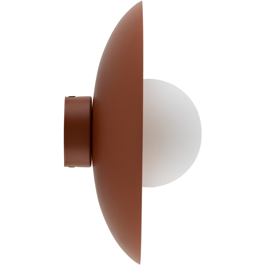 Sienas lampa SLATE 1xG9/8W/230V d. 28 cm ķieģelis