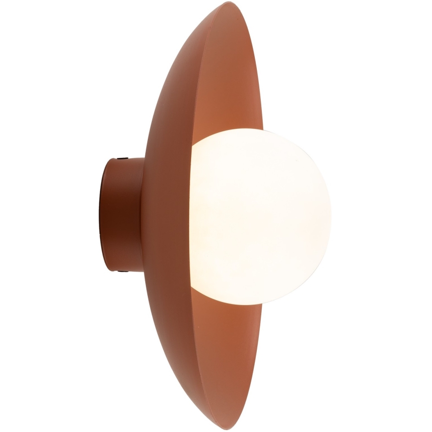 Sienas lampa SLATE 1xG9/8W/230V d. 28 cm ķieģelis