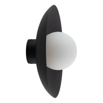 Sienas lampa SLATE 1xG9/8W/230V d. 28 cm melna