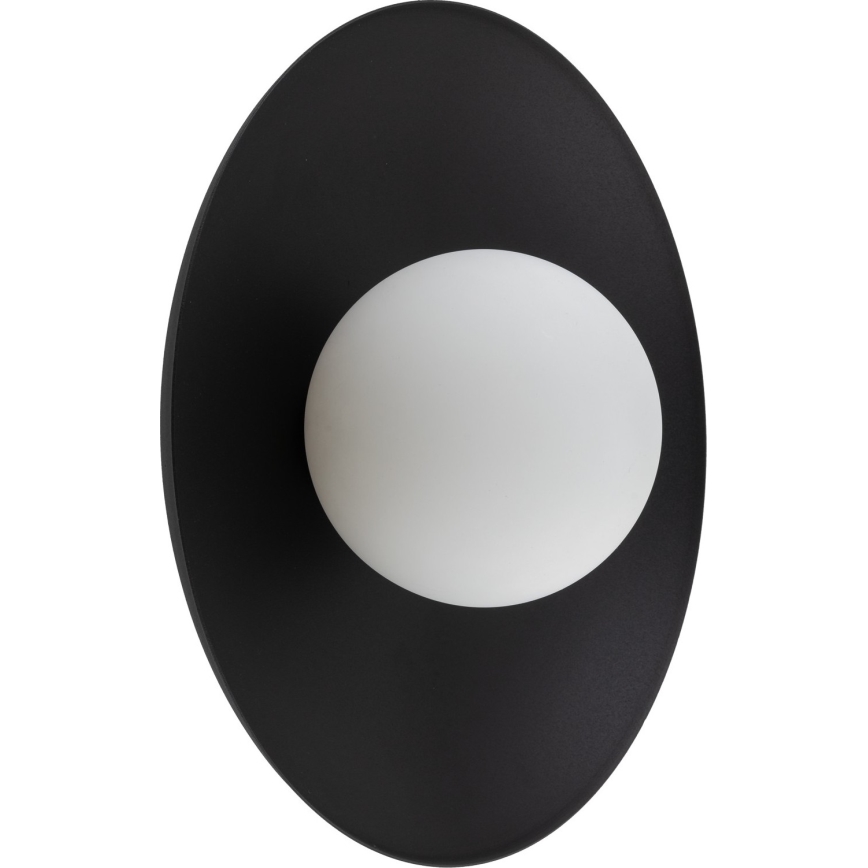 Sienas lampa SLATE 1xG9/8W/230V d. 28 cm melna