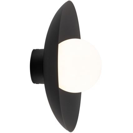 Sienas lampa SLATE 1xG9/8W/230V d. 28 cm melna