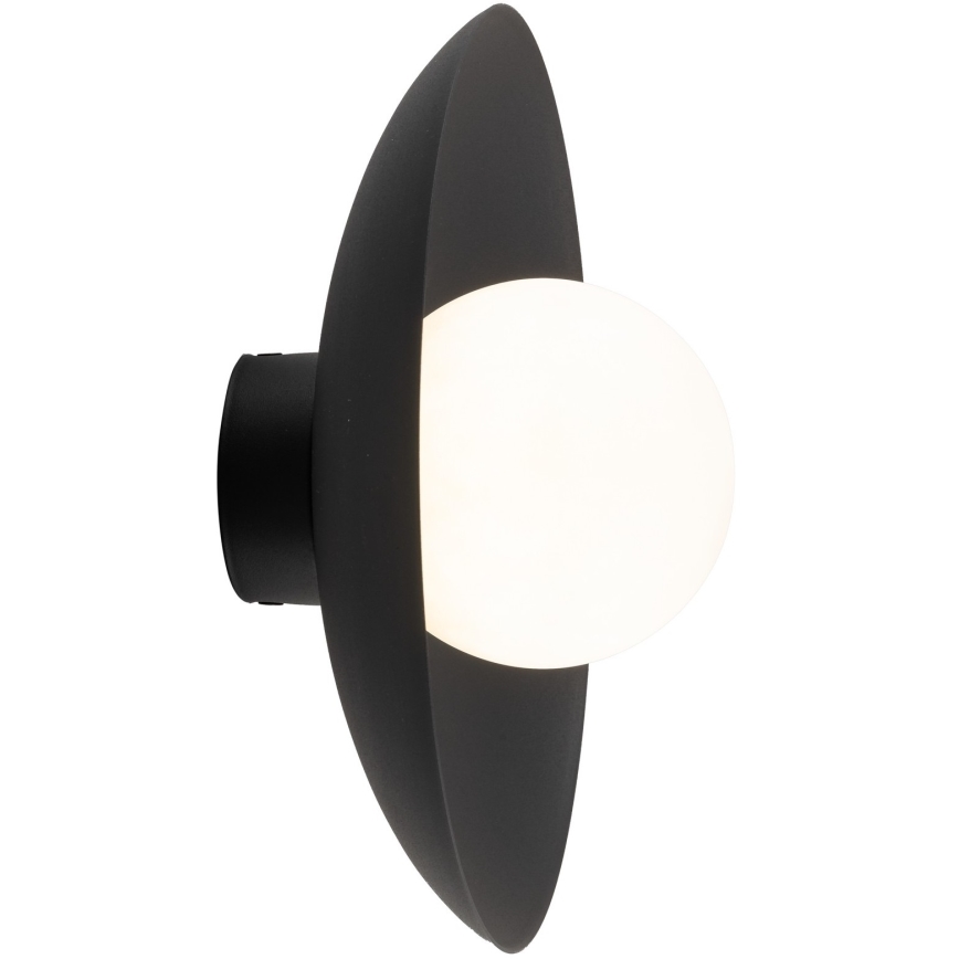Sienas lampa SLATE 1xG9/8W/230V d. 28 cm melna