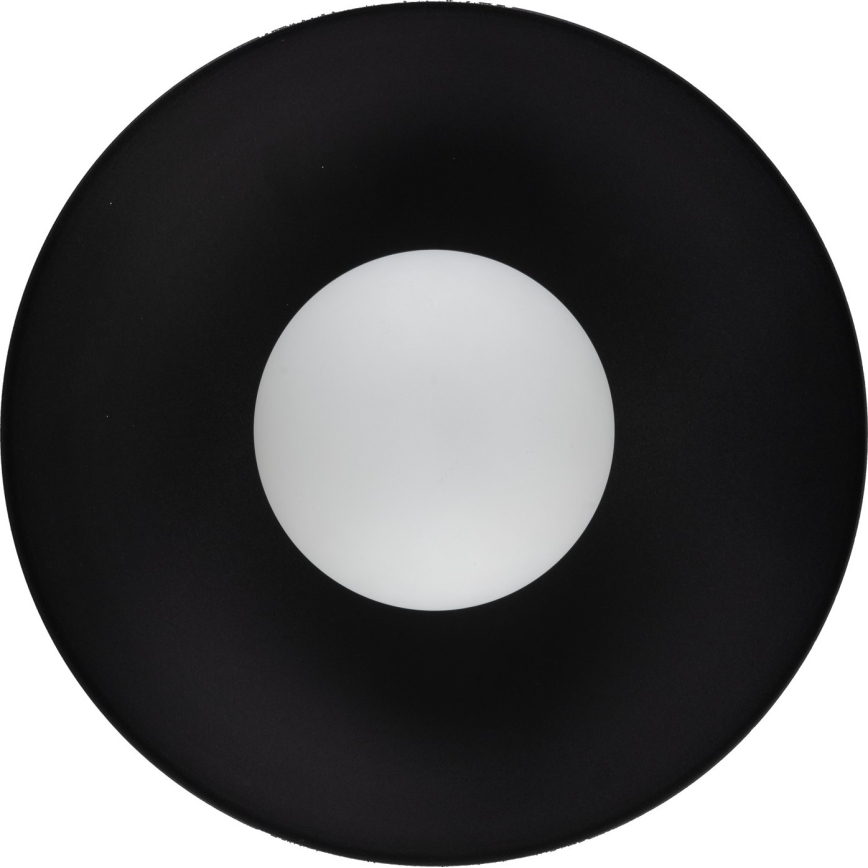 Sienas lampa SLATE 1xG9/8W/230V d. 28 cm melna