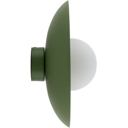 Sienas lampa SLATE 1xG9/8W/230V d. 28 cm zaļa