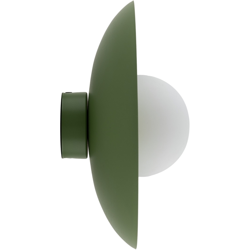 Sienas lampa SLATE 1xG9/8W/230V d. 28 cm zaļa