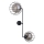 Sienas lampa SOLO BLACK 2xE27/60W/230V