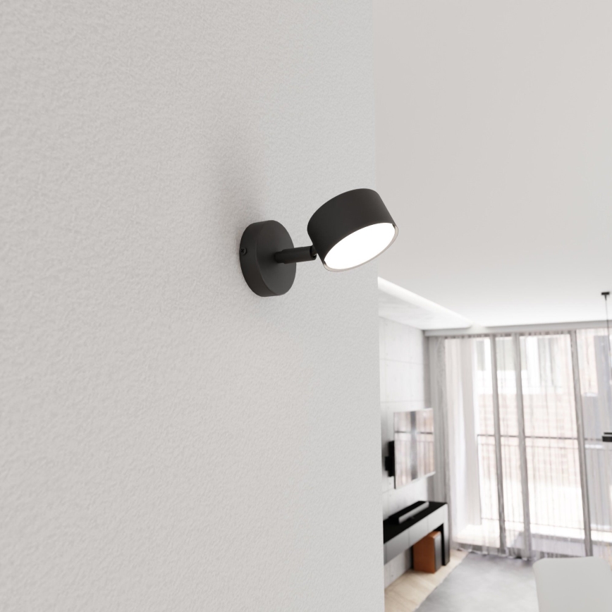 Sienas lampa SORA 1xGX53/12W/230V melna