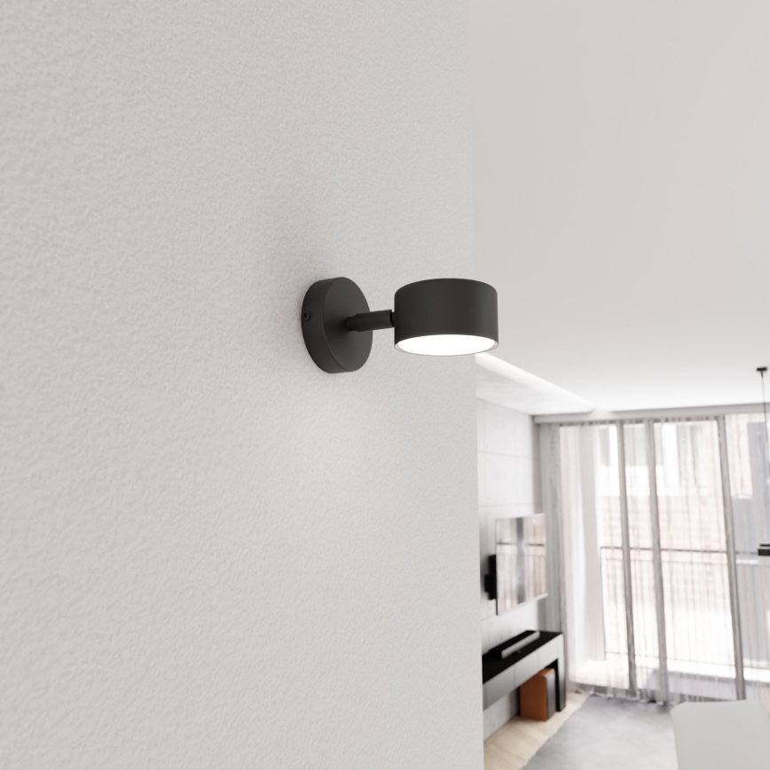 Sienas lampa SORA 1xGX53/12W/230V melna