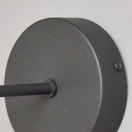 Sienas lampa SORAPIS 1xE27/15W/230V melna