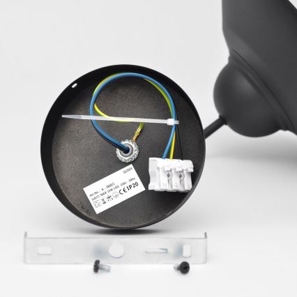 Sienas lampa SORAPIS 1xE27/15W/230V melna