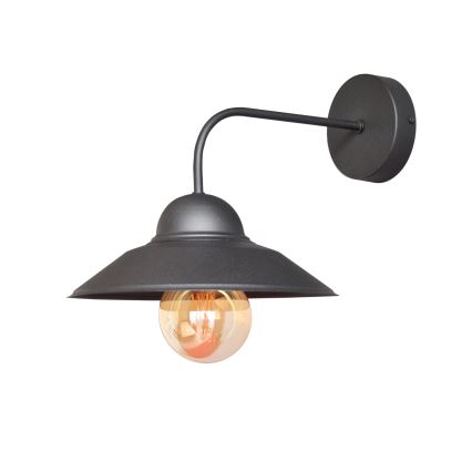 Sienas lampa SORAPIS 1xE27/15W/230V melna