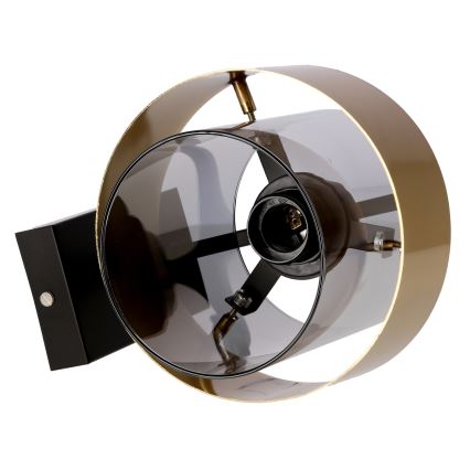 Sienas lampa SPIEGA 1xE27/60W/230V zelta/melna