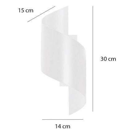 Sienas lampa SPINER 1xG9/8W/230V balta