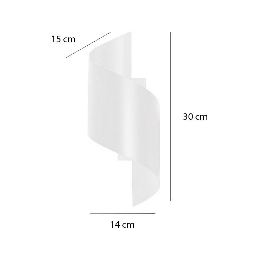 Sienas lampa SPINER 1xG9/8W/230V balta