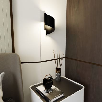 Sienas lampa SPINER 1xG9/8W/230V melna