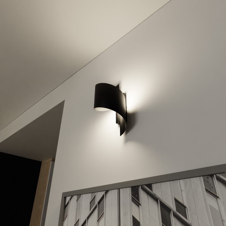 Sienas lampa SPINER 1xG9/8W/230V melna
