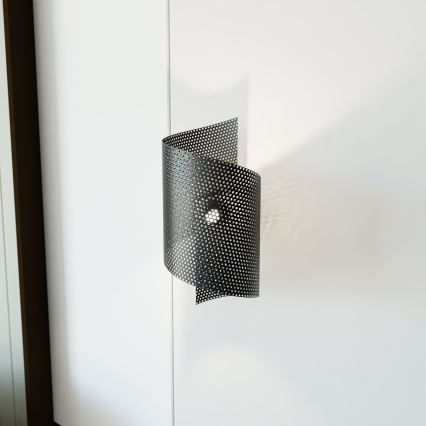 Sienas lampa SPIRAL 1xG9/8W/230V melna