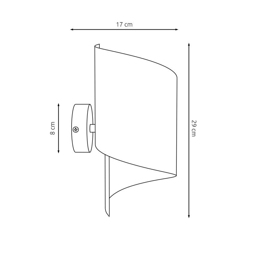 Sienas lampa SPIRAL 1xG9/8W/230V zelta