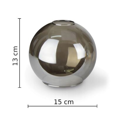 Sienas lampa STAR 1xE27/60W/230V melna/dūmakains melna