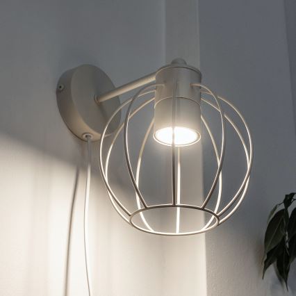 Sienas lampa STARLIGHT 1xGU10/10W/230V krēmkrāsaina