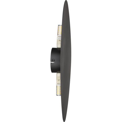 Sienas lampa STONE 2xG9/8W/230V 30x39 cm melna