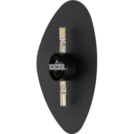 Sienas lampa STONE 2xG9/8W/230V 30x39 cm melna