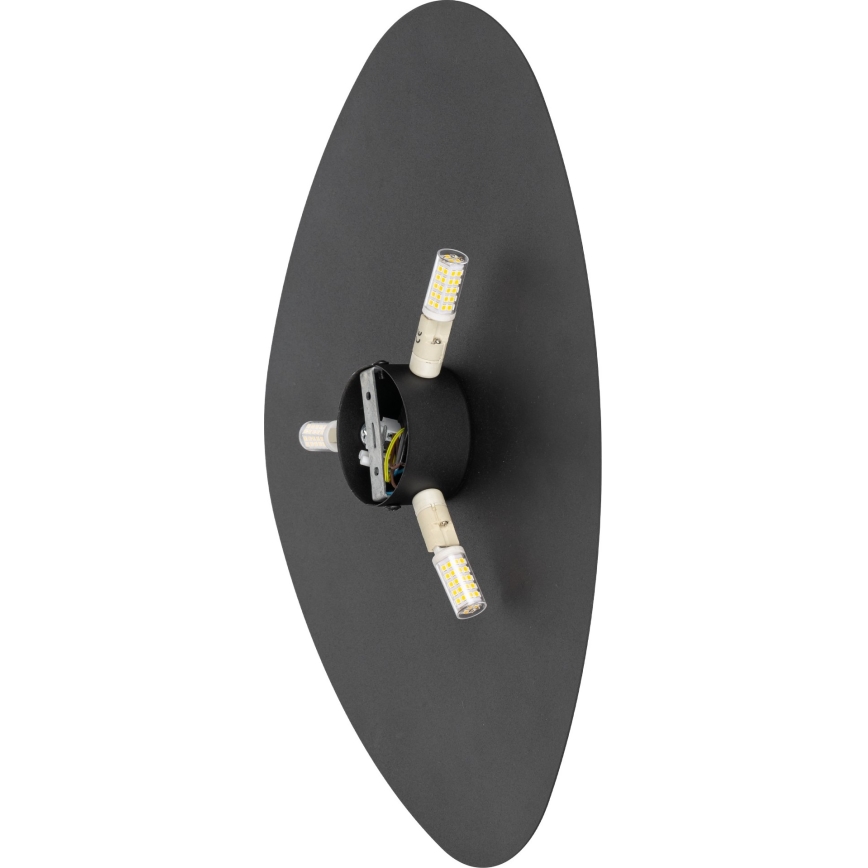 Sienas lampa STONE 3xG9/8W/230V 37x49 cm melna