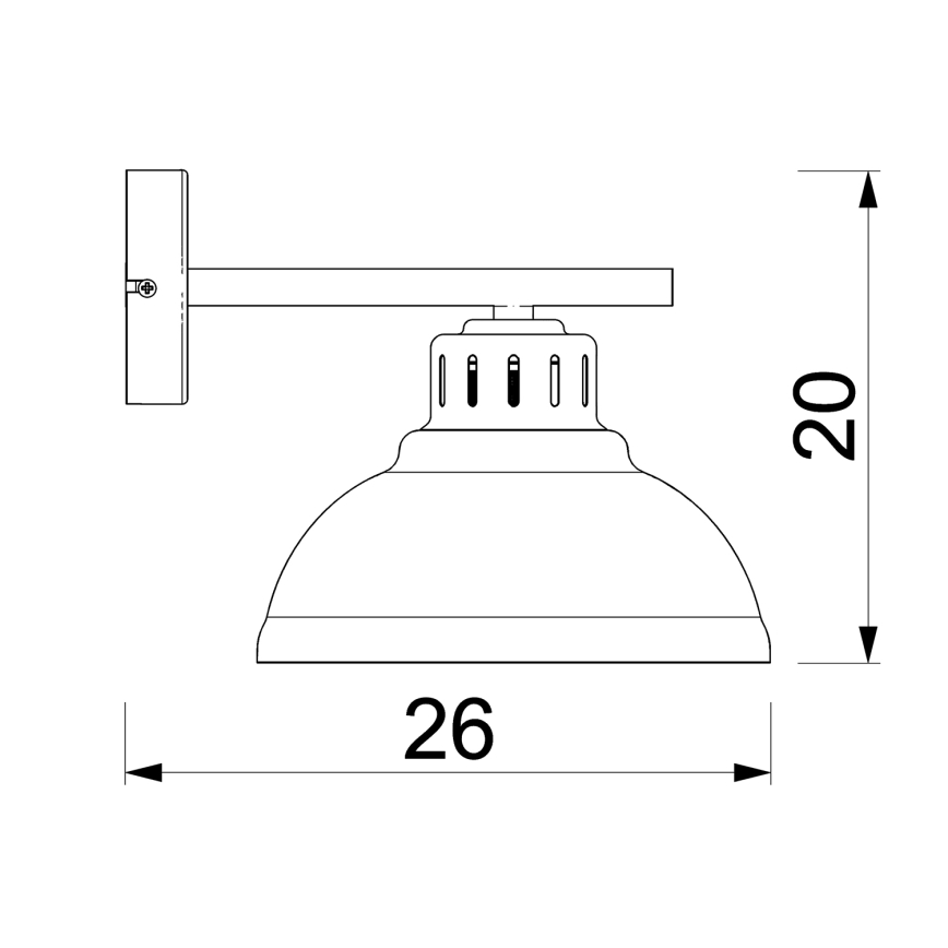 Sienas lampa SVEN 1xE27/60W/230V