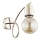 Sienas lampa TANGO 1xE27/15W/230V zelta