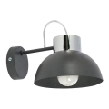 Sienas lampa TEDI 1xE27/60W/230V antracīta/spīdīgi hromēts