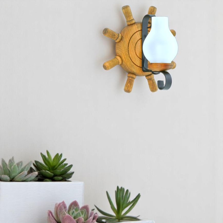 Sienas lampa TIMONA 1xE14/40W/230V dižskābardis - FSC sertificēts