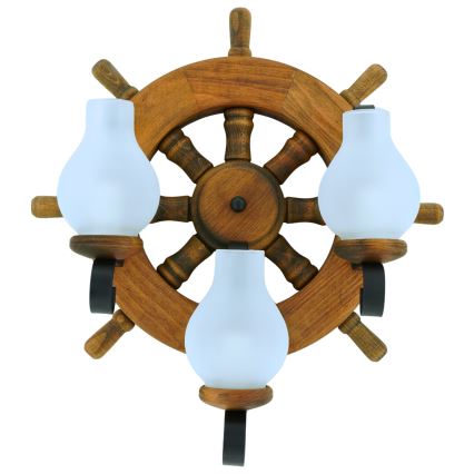 Sienas lampa TIMONA 3xE14/40W/230V dižskābardis