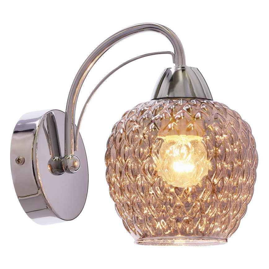 Sienas lampa TOBIAS 1xE27/40W/230V spīdīgi hromēts
