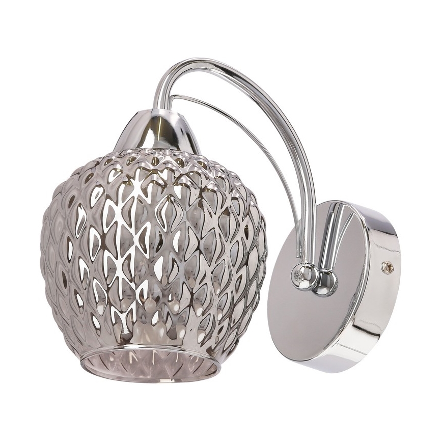Sienas lampa TOBIAS 1xE27/40W/230V spīdīgi hromēts