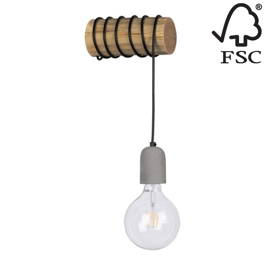 Sienas lampa TRABO 1xE27/25W/230V priede - FSC sertifikāts